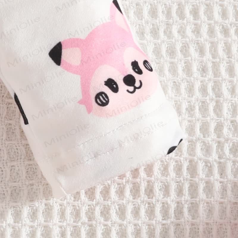 Baby Mädchen- Kleid mit Fuchs - Schleife und Liebe Bodysuit - image 7