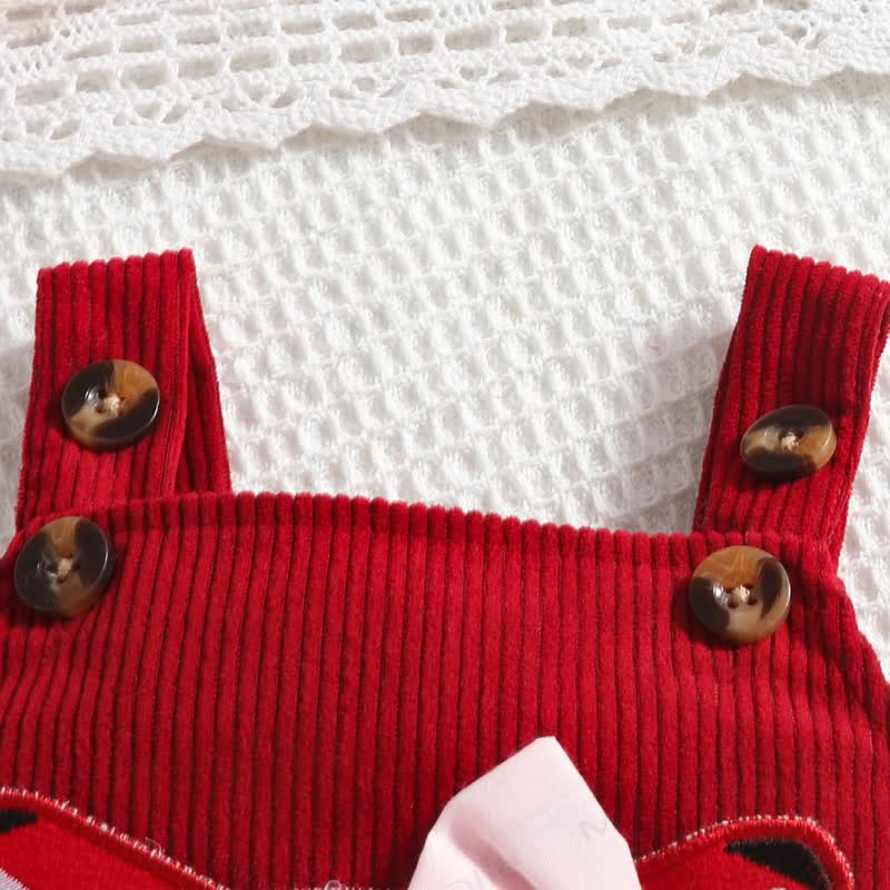Baby Mädchen- Kleid mit Fuchs - Schleife und Liebe Bodysuit - image 15