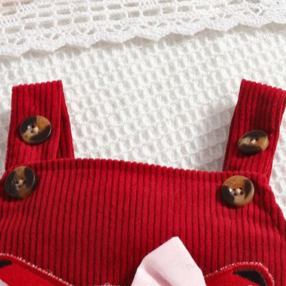 Baby Mädchen- Kleid mit Fuchs - Schleife und Liebe Bodysuit - image 15