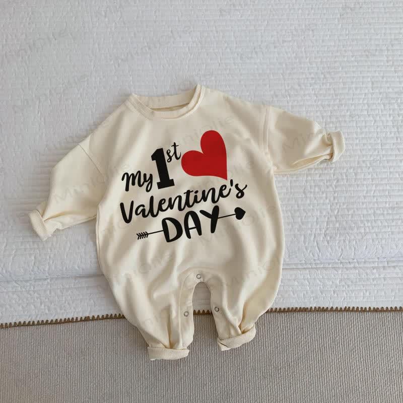 MY 1ST VALENTINE'S DAY Baby Kleinkind- Kleinkind in Beige - Beige - 2-3J - image 1
