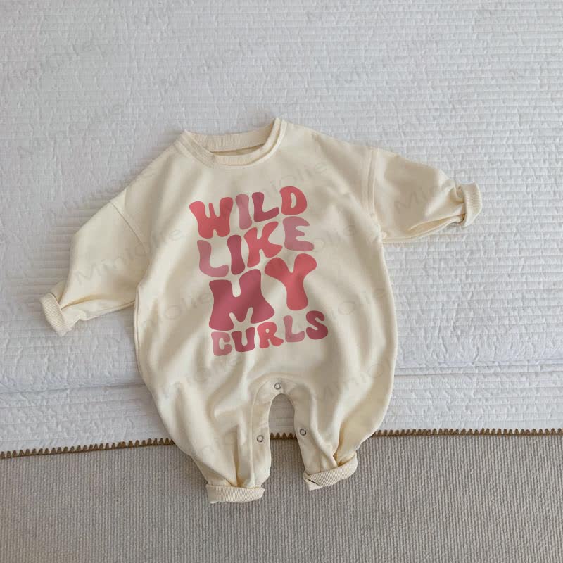 WILD LIKE MY CURLS Baby Kleinkind Strampler - Beige - 2-3J - image 1