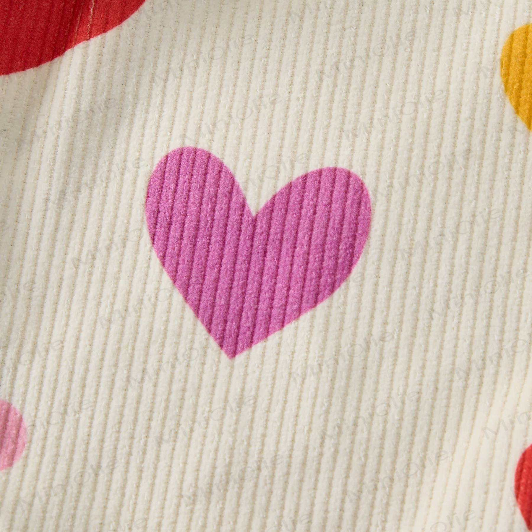 Baby Kleinkind mit Bunt Herzen und Punkte in Beige - image 5