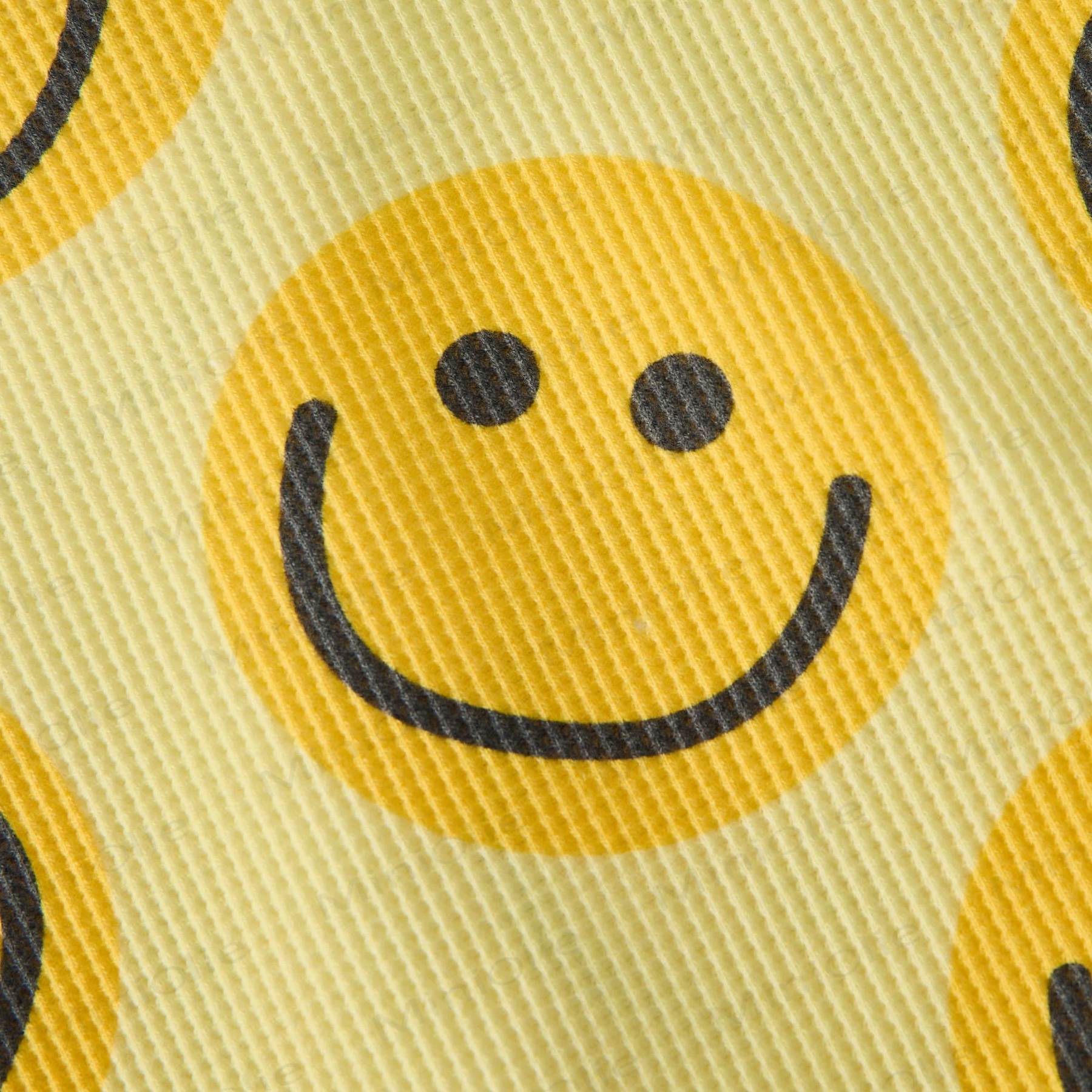 Baby Waffel Sweatshirt mit Gelb Smiley Gesicht, 2-teiliges Set - image 5