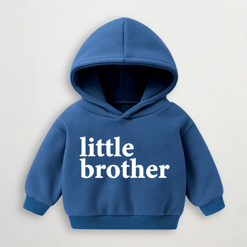 BIG BROTHER/LITTLE BROTHER Baby Kleinkind Blau Hoodie Sweatshirt - kleiner Bruder - 3-5J - image 2