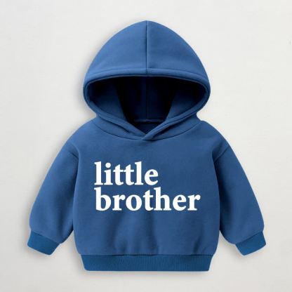 BIG BROTHER/LITTLE BROTHER Baby Kleinkind Blau Hoodie Sweatshirt - kleiner Bruder - 3-5J - image 2