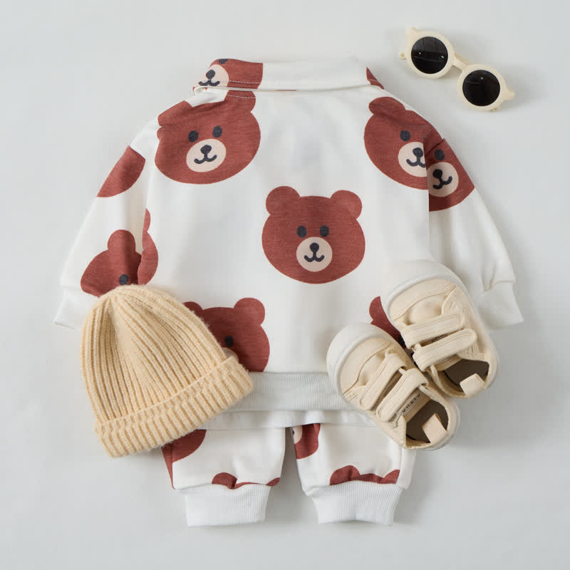  Baby Kleinkind Weißer Bär Anstecknadel- Set 2-teilig - image 3