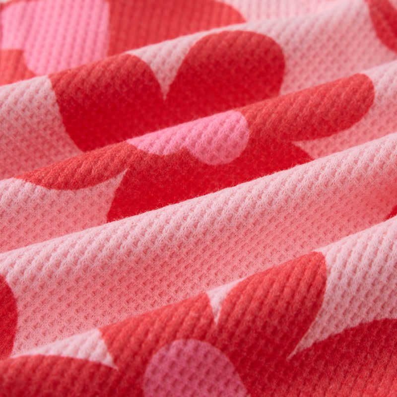 Baby Blume Herz Rosa Waffel 2-teiliges Set - image 7