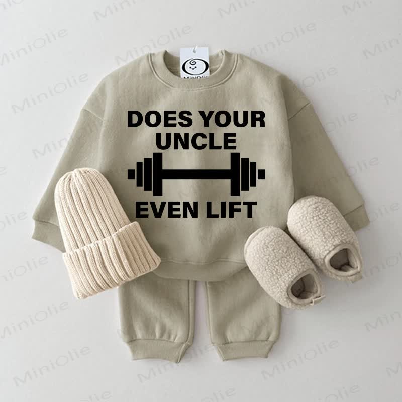 DOES YOUR UNCLE EVEN LIFT? Baby Grau Grün 2-teiliges Set - Grau Grün - 2-3J - image 1