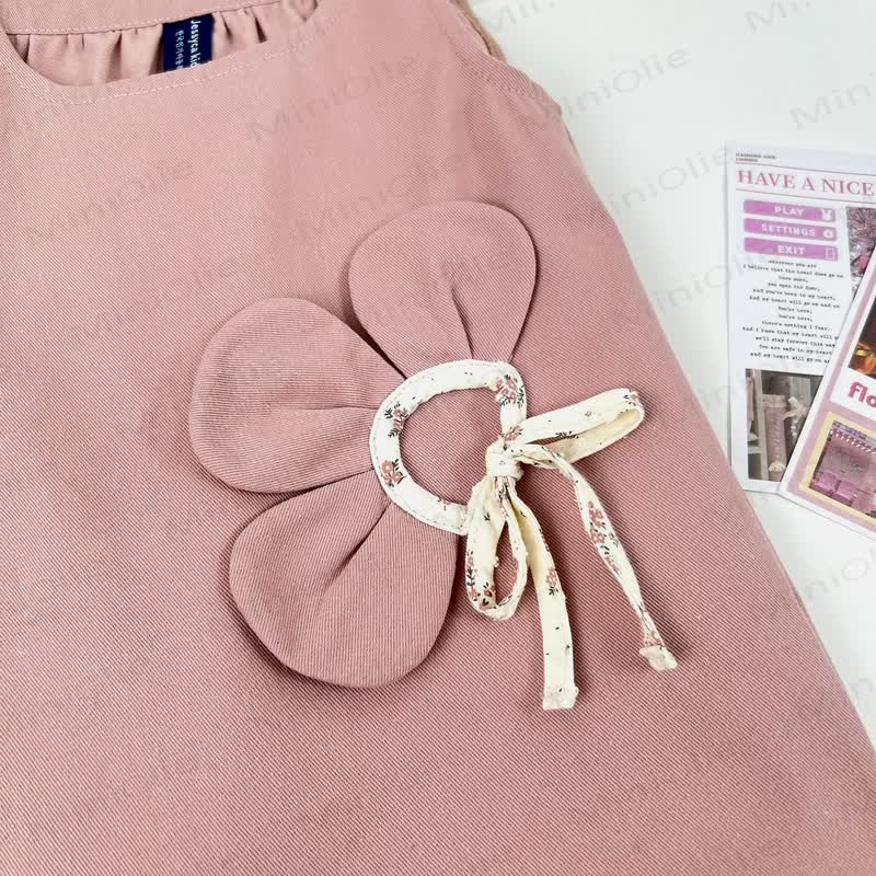 Baby Kleinkind -Mädchen- Spitze mit Blume und Lace / Ärmelloses Kleid - image 14