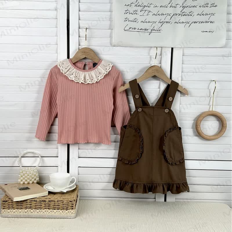 Baby Kleinkind Mädchen , Einfarbig Lace / Kleid - image 2