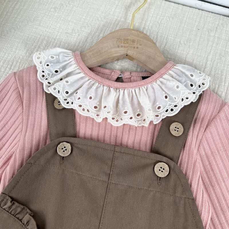 Baby Kleinkind Mädchen , Einfarbig Lace / Kleid - image 5