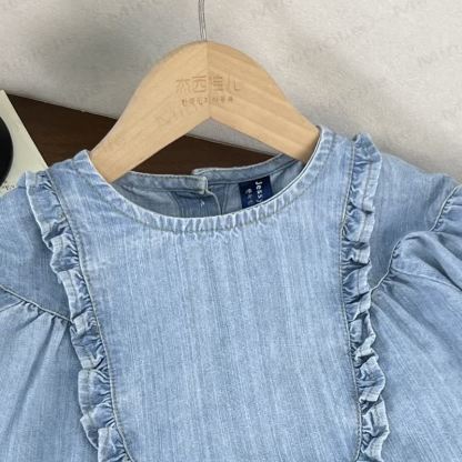 Süß Einfarbig Denim für Baby und Kleinkind - image 3