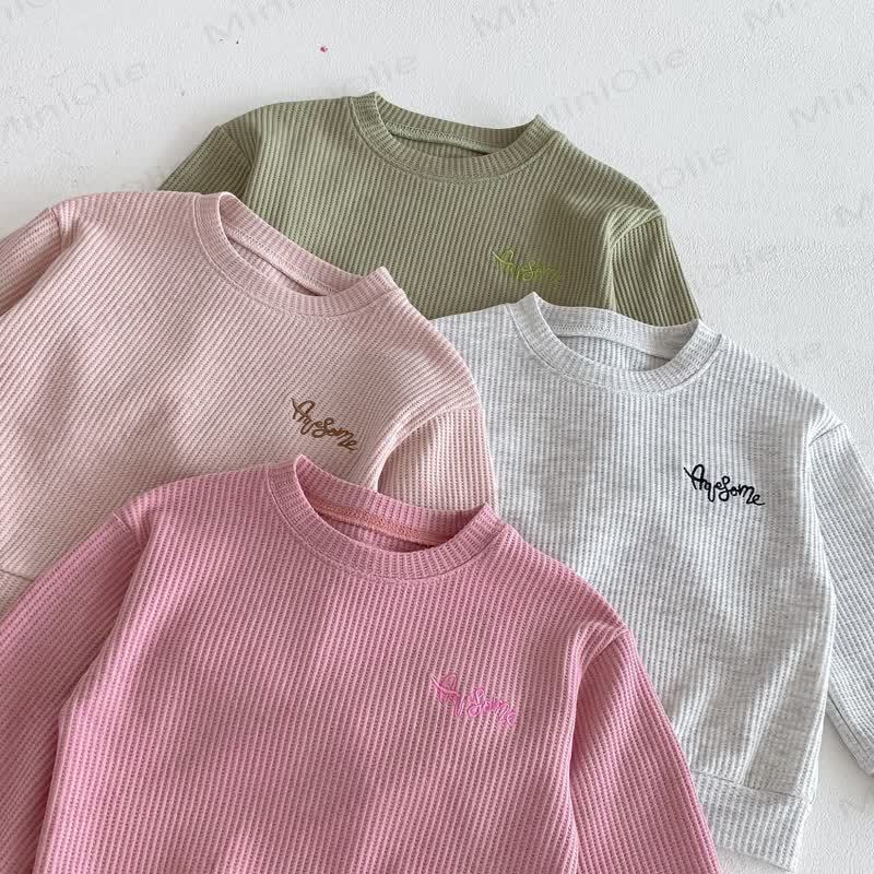 2-teiliges Gestickt Waffel Set für Baby und Kleinkind - image 10