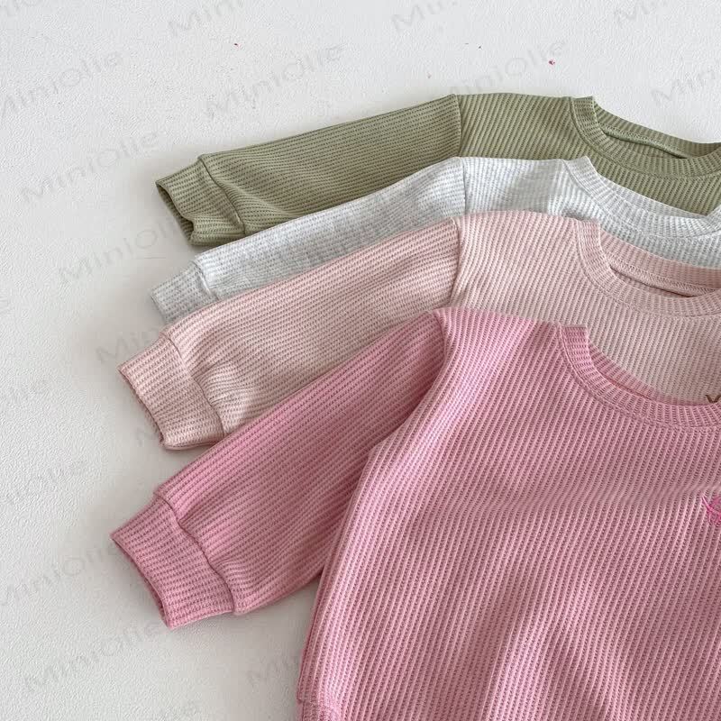 2-teiliges Gestickt Waffel Set für Baby und Kleinkind - image 9