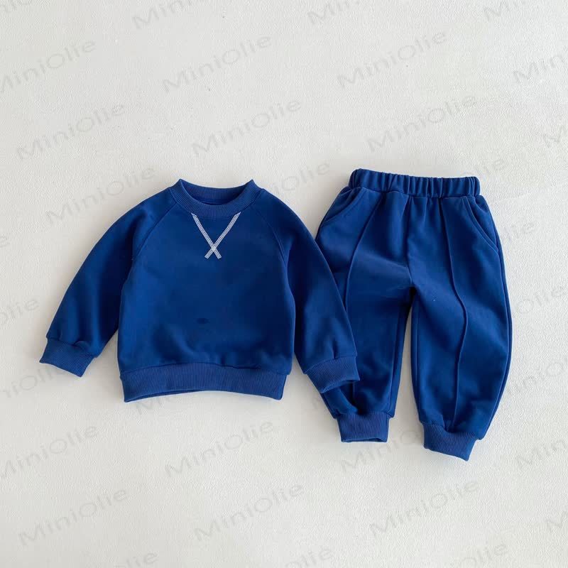 2- Einfarbig Set für Baby und Kleinkind - Blau - 8Y - image 7