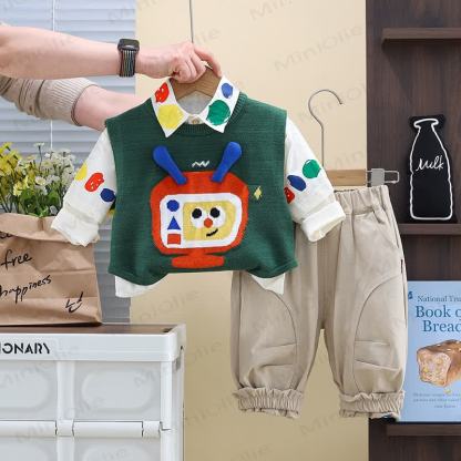 3-teiliges Stricken für Baby und Kleinkind , Mehrfarbig - image 3