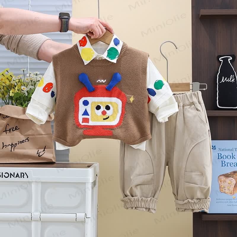 3-teiliges Stricken für Baby und Kleinkind , Mehrfarbig - image 6