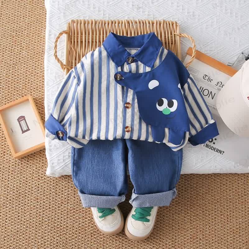 Baby Kleinkind Jungen-Streifen-2-teiliges Set - image 3