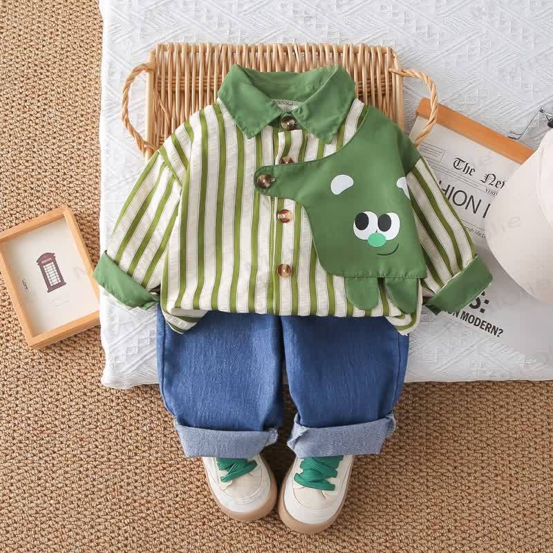 Baby Kleinkind Jungen-Streifen-2-teiliges Set - image 8