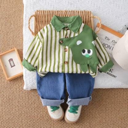 Baby Kleinkind Jungen-Streifen-2-teiliges Set - image 8