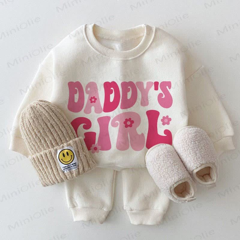 DADDY'S GRIL Baby Sweatshirt Set , weiß, 2-teilig - Weiß - 2-3J - image 1