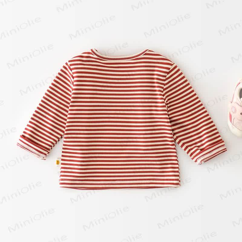 Streifen rotes Baby -T-Shirt - image 2