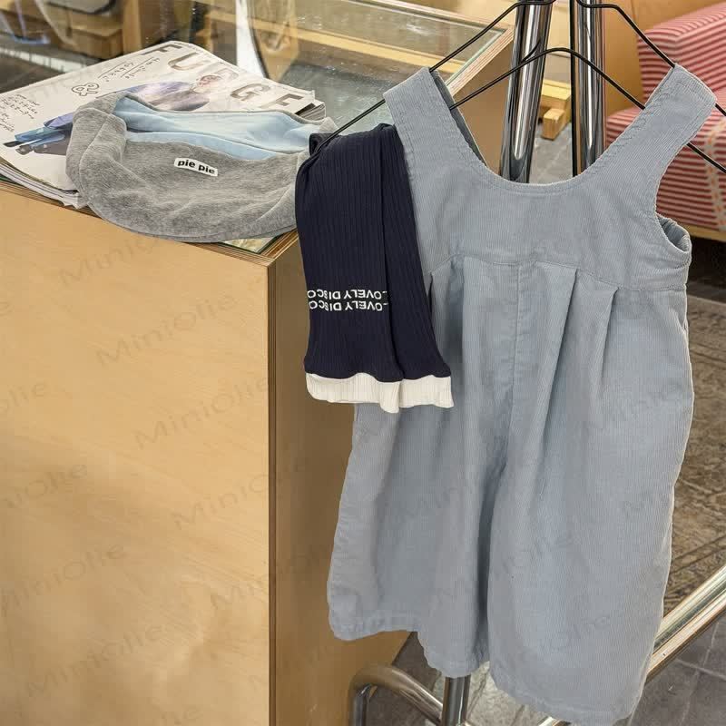 Baby und Kleinkind -Mädchen- Overalls , Einfarbig/ Leopardenmuster - Blau - 8Y - image 3