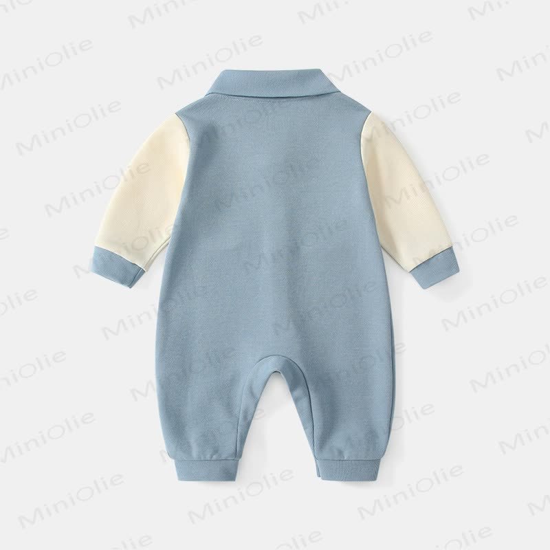 Baby Strampler mit Hundemotiv und Schleife (2-teilig ) - image 2