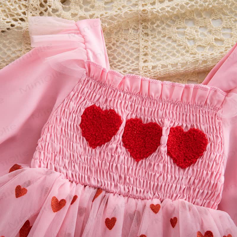 Baby Bodysuit mit Herz und Netzrock - image 3