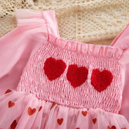 Baby Bodysuit mit Herz und Netzrock - image 3