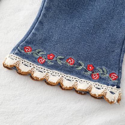 3-teiliges Stricken für Baby und Kleinkind, Mädchen, Erdbeere Blume - Set - image 19