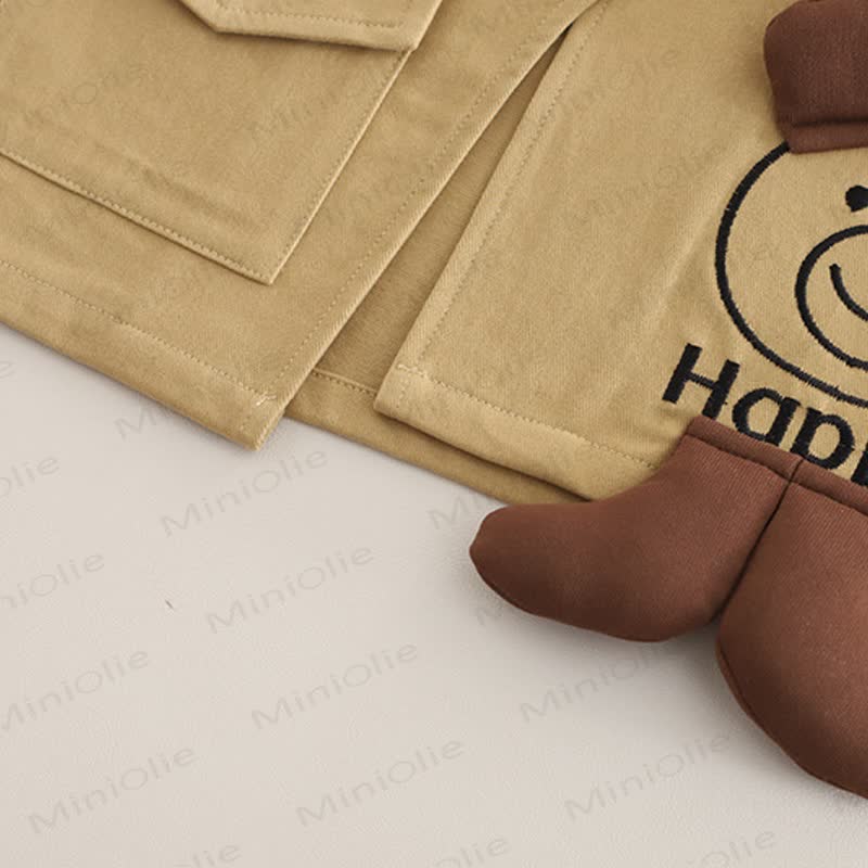 HAPPY 3-teiliges Stricken für Baby und Kleinkind , Jungen mit Streifenmuster und Hundemotiv - image 10