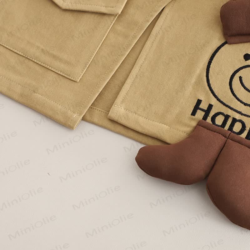 HAPPY 3-teiliges Stricken für Baby und Kleinkind , Jungen mit Streifenmuster und Hundemotiv - image 10