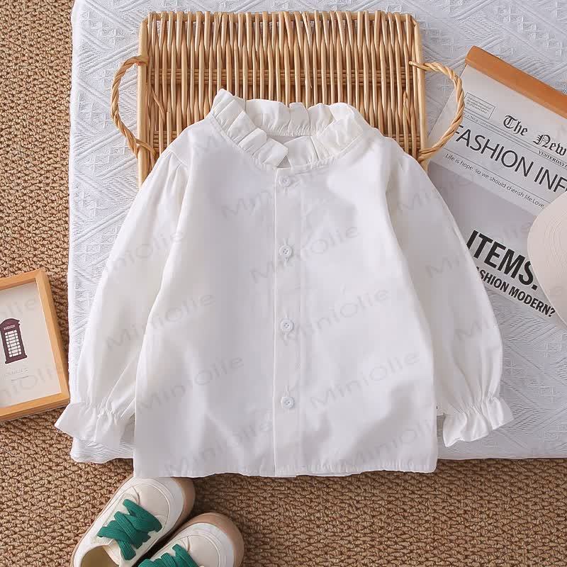 3-teiliges gewebtes Set für Baby und Kleinkinder, Mädchen , Einfarbig, mit Schleife - image 11