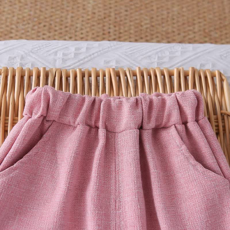 3-teiliges gewebtes Set für Baby und Kleinkinder, Mädchen , Einfarbig, mit Schleife - image 16