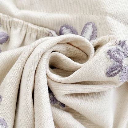 Lila Gestickt Stricken mit Blumen für Baby - image 9