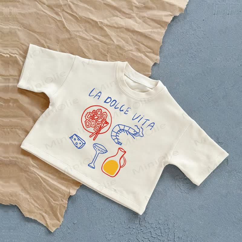LA DOLCE VITA Baby Sommer Freizeit-T-Shirt - Weiß - 2-3J - image 1
