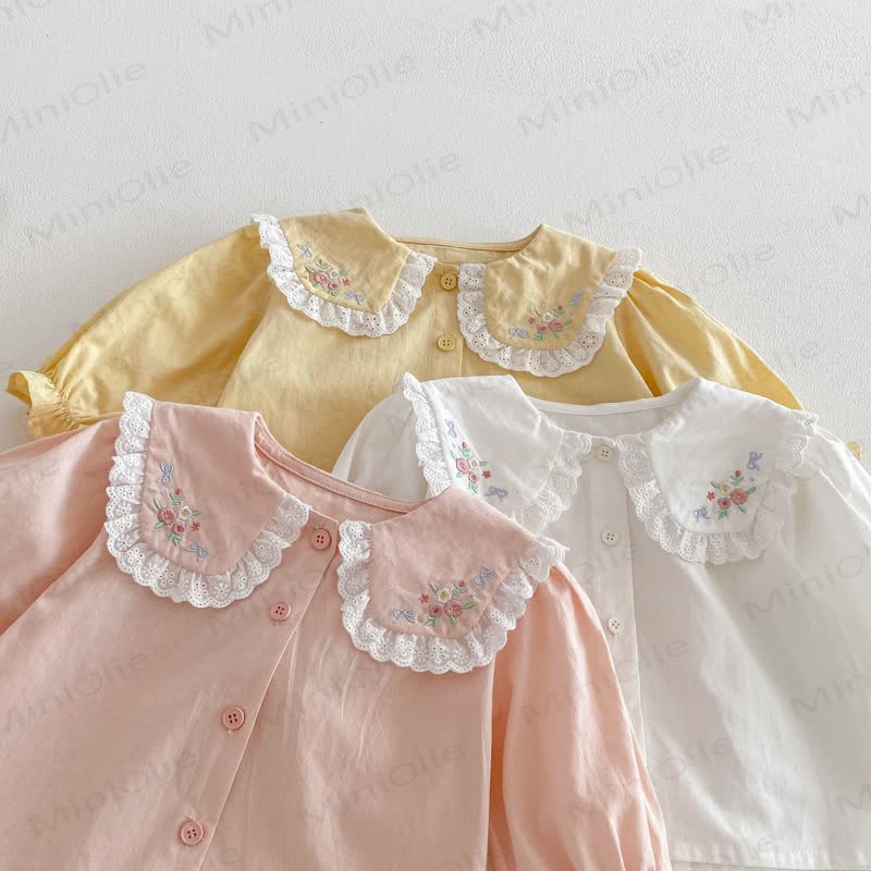 Baby Kleinkind T-Shirt mit Blumen - image 2