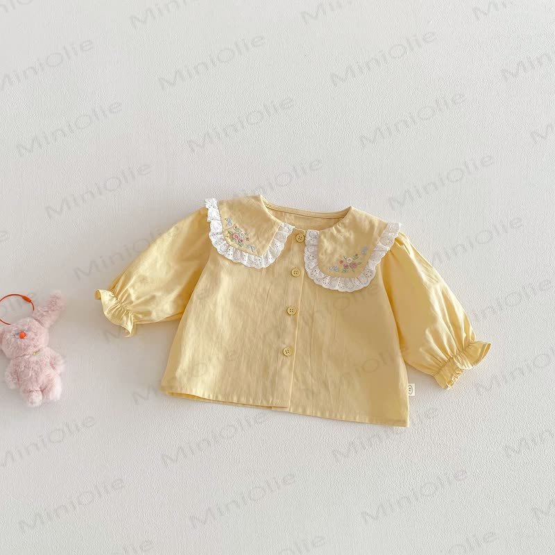 Baby Kleinkind T-Shirt mit Blumen - Gelb - 5-7J - image 6