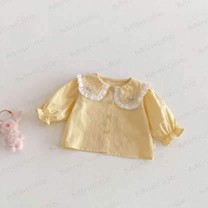 Baby Kleinkind T-Shirt mit Blumen - Gelb - 5-7J - image 6