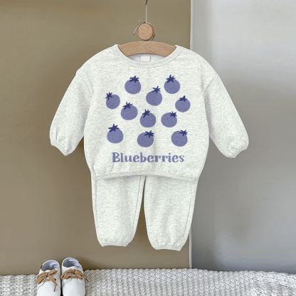 BLUEBERRIES Baby Sweatshirt 2-teiliges Set - Grau - 2-3J - image 1