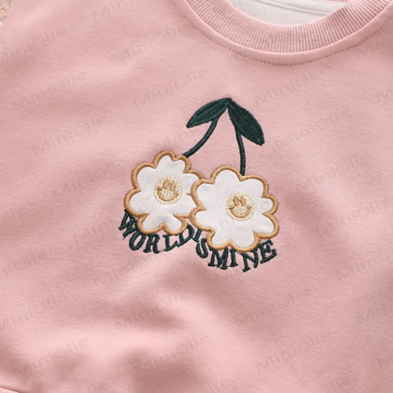 WORLD IS MINE Baby Kleinkind Mädchen Blume Schleife Smiley 2-teiliges Set - image 8