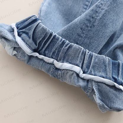 WORLD IS MINE Baby Kleinkind Mädchen Blume Schleife Smiley 2-teiliges Set - image 13