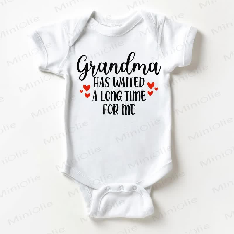 GRANDMA HAS WAITED A LONG TIME FOR ME – Bodysuit Baby - Weiß - 18-24M - image 1