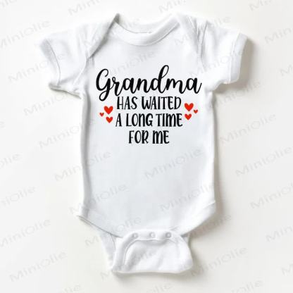 GRANDMA HAS WAITED A LONG TIME FOR ME – Bodysuit Baby - Weiß - 18-24M - image 1