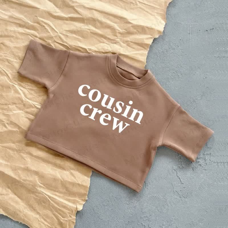 COUSIN CREW Baby Sommer Freizeit-T-Shirt - Braun - 2-3J - image 3