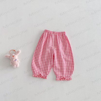 Plaid für Baby , Mädchen - Rosa weiß Plaid - 5-7J - image 6