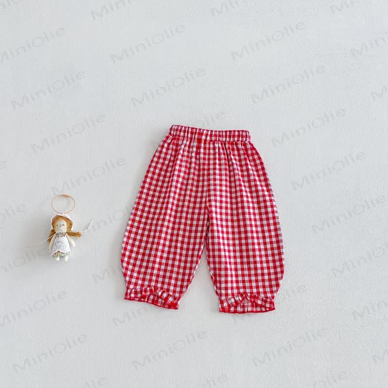Plaid für Baby , Mädchen - Rot-weiß Plaid - 5-7J - image 8