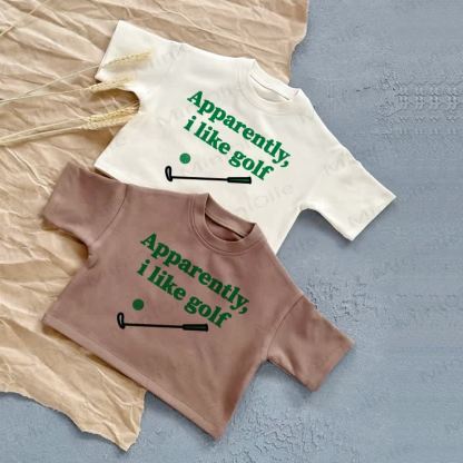 APPARENTLY, I LIKE GOLF Baby Sommer Freizeit-T-Shirt - image 1