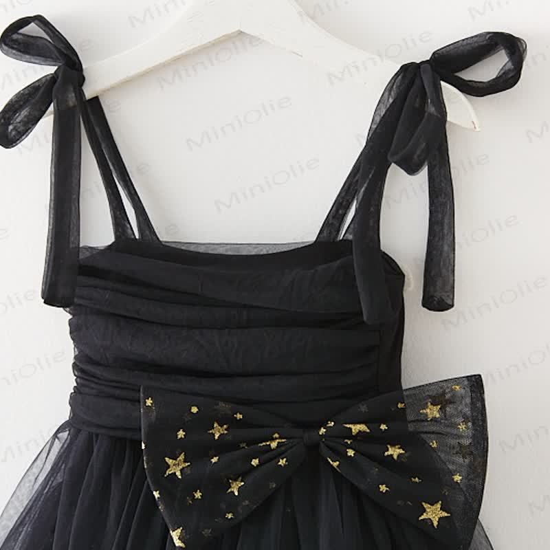 Baby Kleinkind -Mädchen- Kleid aus Mesh mit Schleifen - image 5